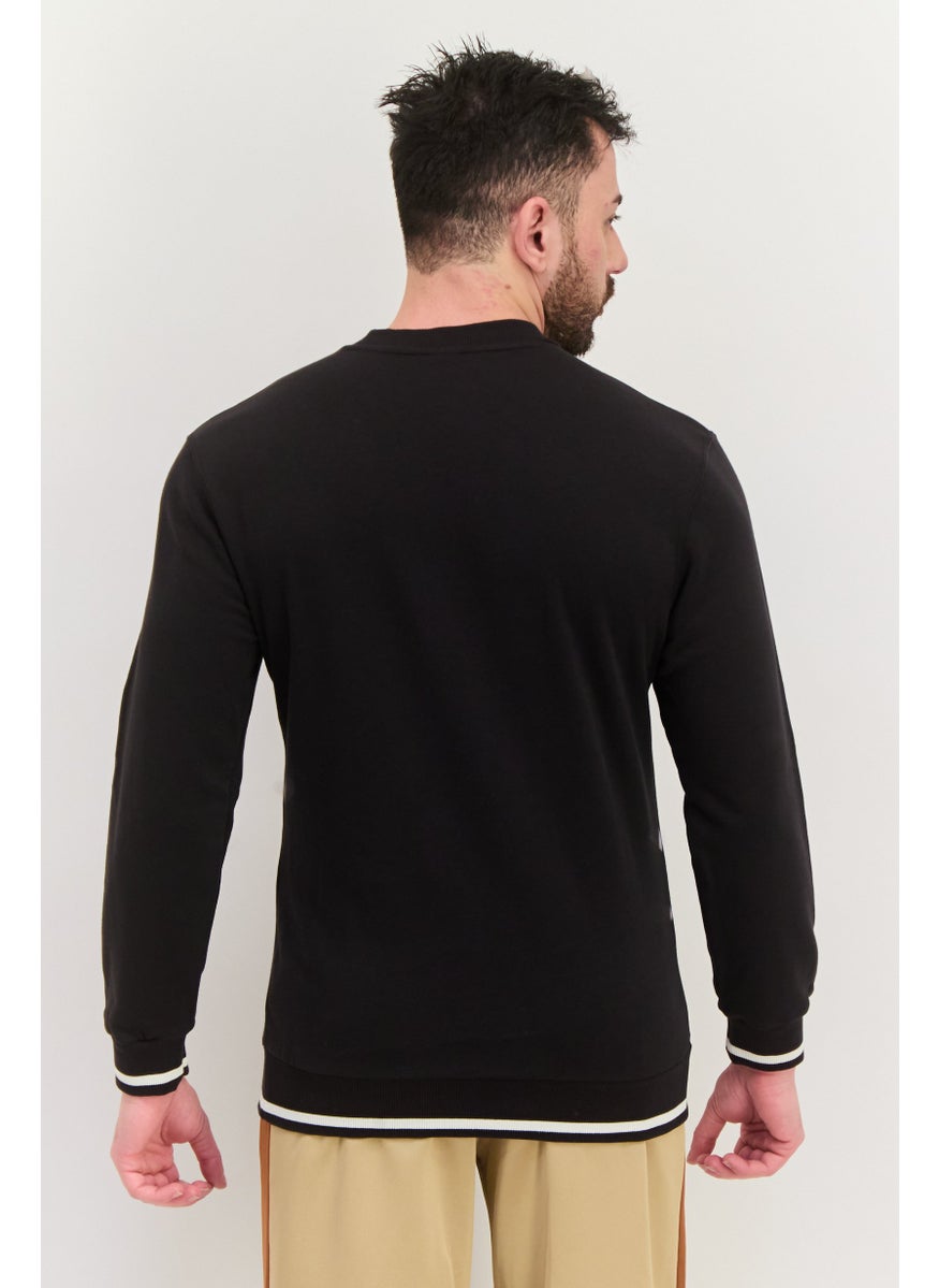 PUMA Men Sportswear Fit Long Sleeve Training Sweatshirt, Black  - Image 1