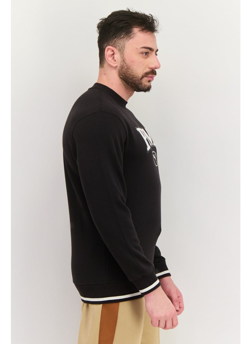 PUMA Men Sportswear Fit Long Sleeve Training Sweatshirt, Black  - Image 2