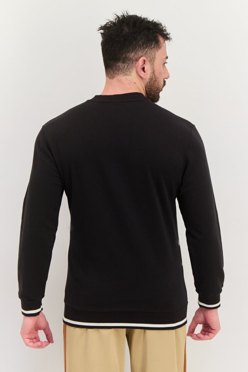PUMA Men Sportswear Fit Long Sleeve Training Sweatshirt, Black  - Image 1