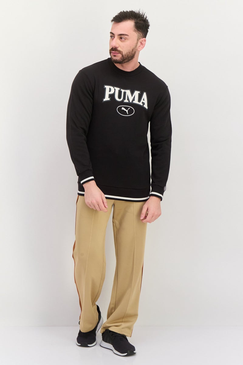 PUMA Men Sportswear Fit Long Sleeve Training Sweatshirt, Black  - Image 3