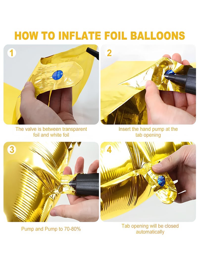 بارتي فن 32 بوصة احباط رسالة بالون Letter N اللون الذهبي مثالي للاحتفالات والذكرى السنوية وعيد الميلاد - Image 2