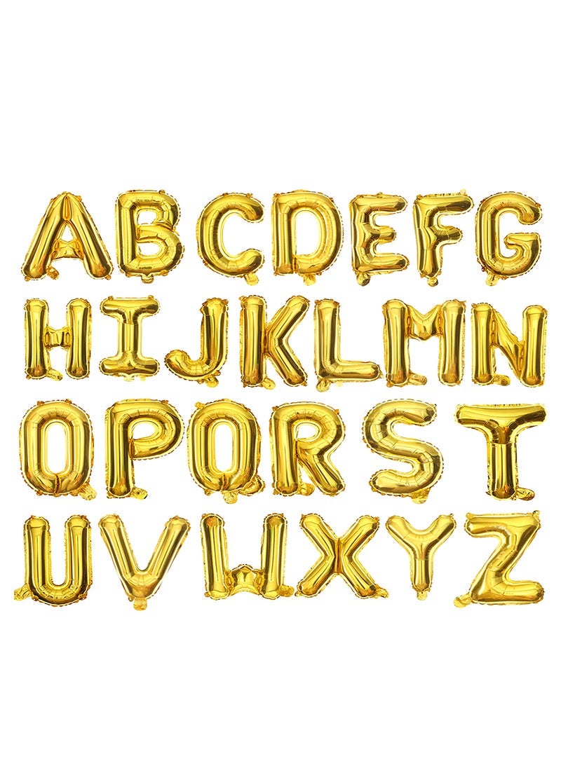 بارتي فن 32 بوصة احباط رسالة بالون Letter N اللون الذهبي مثالي للاحتفالات والذكرى السنوية وعيد الميلاد - Image 3