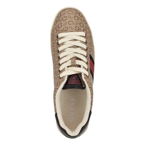 Guess Men's LOMYNZ Sneaker, Light Brown Logo Multi 230, 13 - Image 2