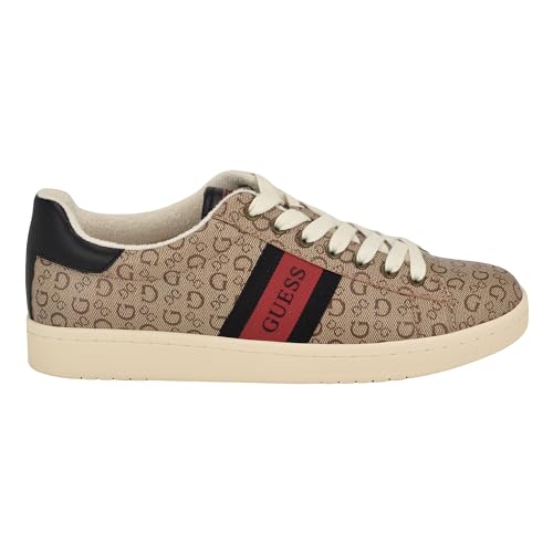 Guess Men's LOMYNZ Sneaker, Light Brown Logo Multi 230, 13 - Image 5