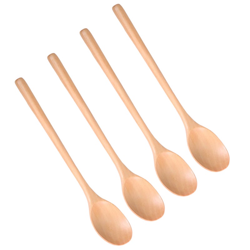 8 Pcs Spoons Handle Stirring Spoons Portable Eating Mixing Soup Spoons Table Spoons Home Kitchen Utensils (Primary Color) - Image 1