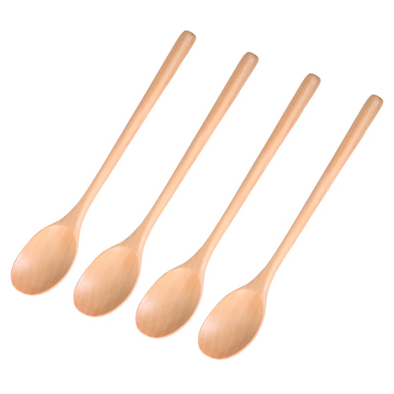 8 Pcs Spoons Handle Stirring Spoons Portable Eating Mixing Soup Spoons Table Spoons Home Kitchen Utensils (Primary Color) - Image 4