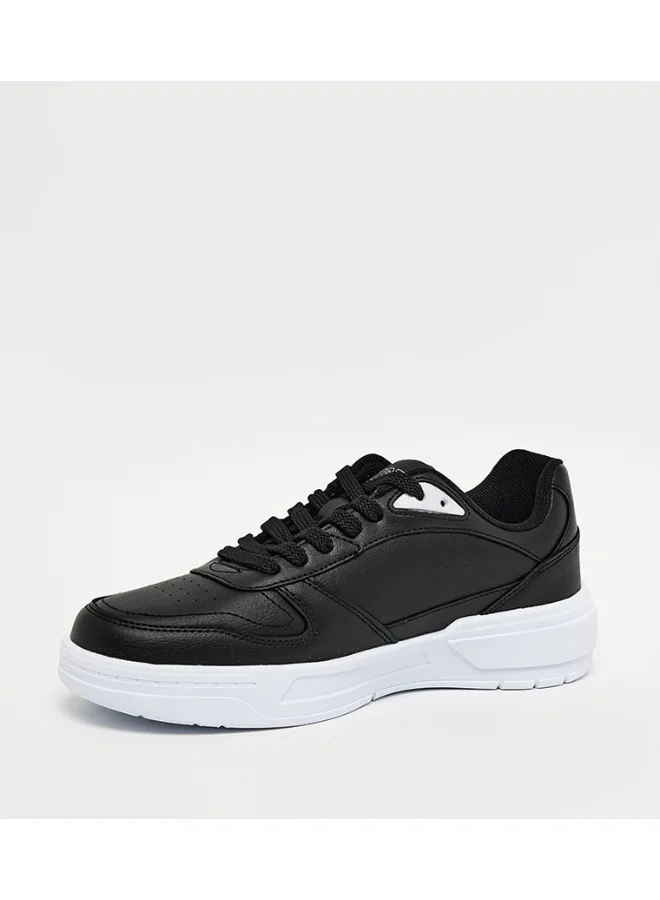 U.S. Polo Assn. U.S. Polo Assn. Women's Casual Lace-Up Sneakers | Lightweight Platform Sole | Comfortable Everyday Fashion Shoes | Black/White