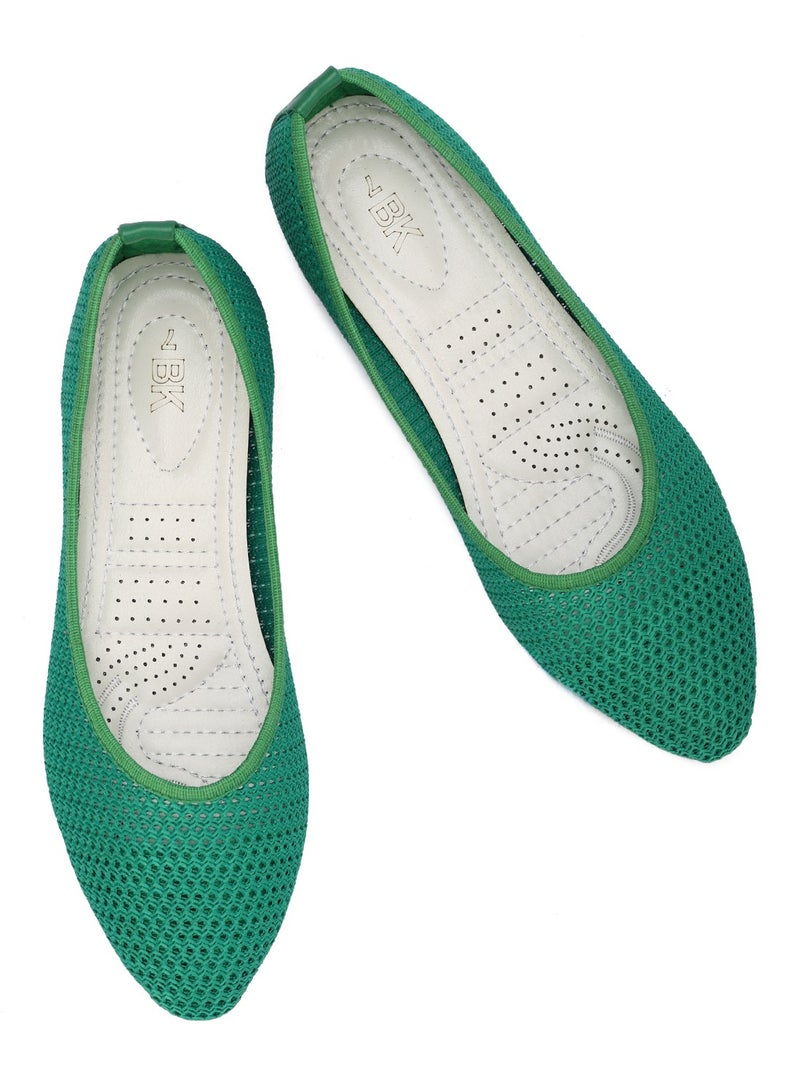 باليرينا نسائية خفيفة بسطح شبكي وتصميم مفرغ و نعل مريح - Image 3