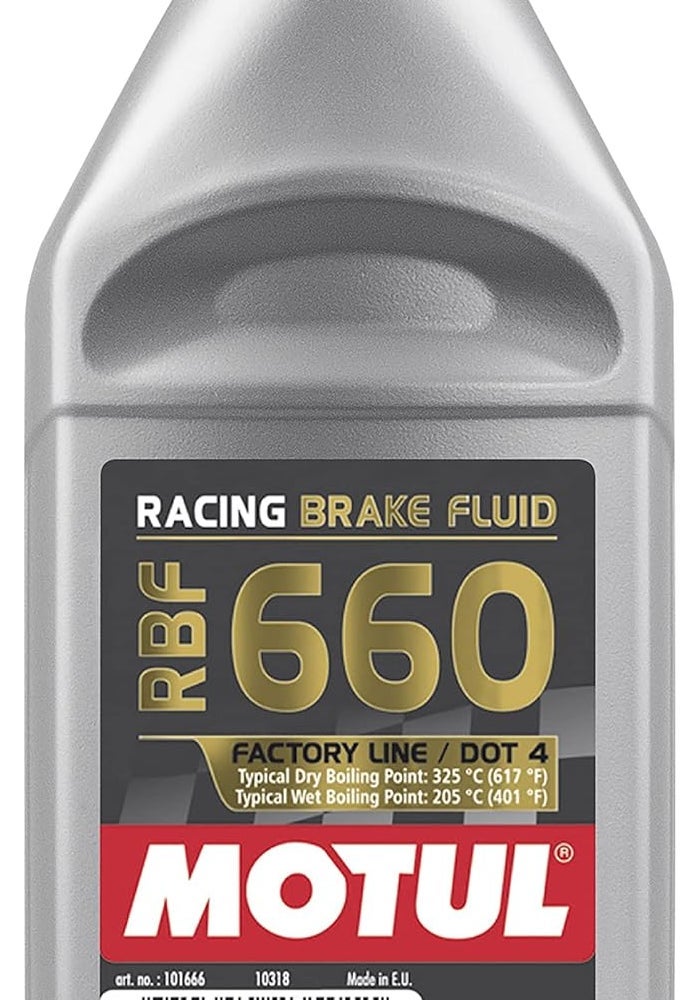 Motul RBF 660 Factory Line Dot-4 100% Synthetic Racing Brake Fluid - 500ml - Image 1