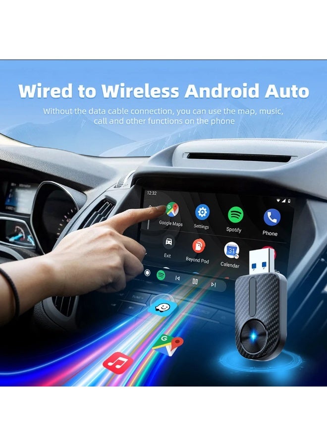 ديقيساند محول لاسلكي 2 في 1 لـ Apple CarPlay و Android Auto - دونجل صغير مطور لعام 2025 مزود بمنفذ USB-C، يعمل بمجرد التوصيل، يحول النظام السلكي الأصلي إلى نظام لاسلكي بسلاسة، اتصال تلقائي سريع بدون تأخير للسيارات موديل 2016 وما بعدها - Image 2