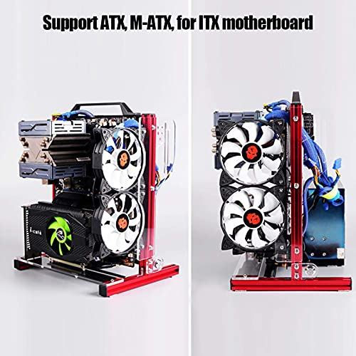 Yoqanr DIY Computer Motherboard Case Rack, Motherboard Chassis Set, Creative Personality ATX/M-ATX/ITX Open Air Frame Chassis Bracket, Vertical Overclocking - Image 2