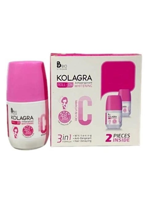 Kolagra whitening roll on 3in1 60+60