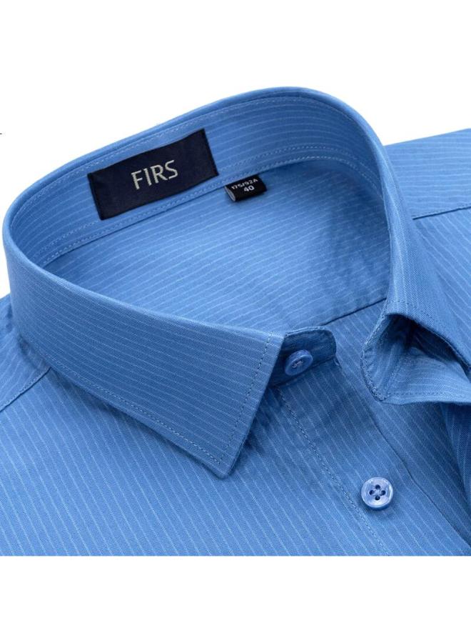 Firs Long-Sleeve Striped Shirt For Men, Middle-Aged And Young, Business Casual Formal High Cotton Dress Shirt D329-1 41 - Image 3