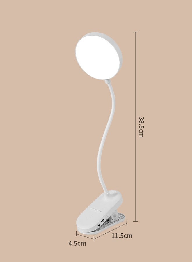 Generic Miady Clip on Lamp,Battery Powered Reading Lamp,Clip on Light for Bed Clip on Battery Light with 3 Brightness Level,USB Rechargeable, Reading Lamp (1 Pack) - Image 2