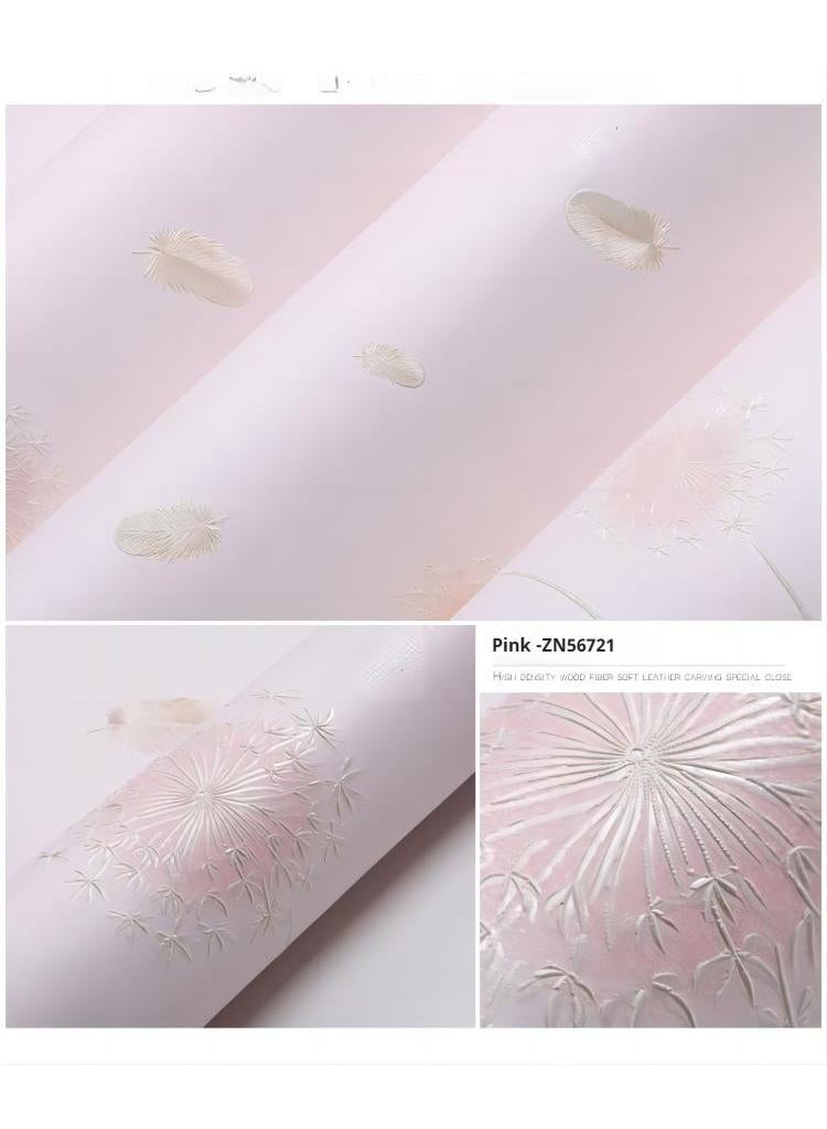 Bluejw Dandelion Design Thicken Waterproof Self-Adhesive Wallpaper For Kids Room And Television Background Wall 0.53*9.5 Meters - Image 4