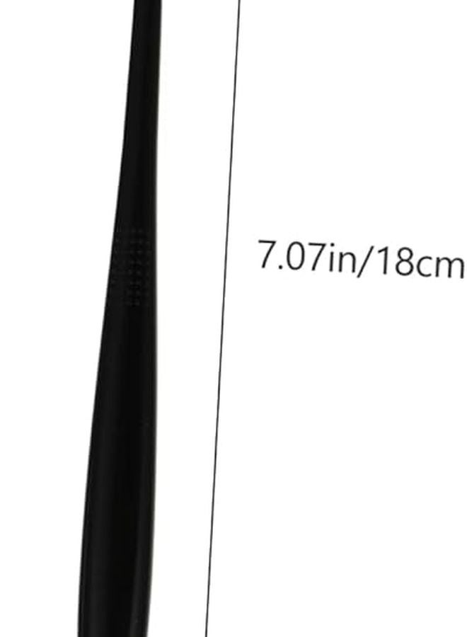 PartyKindom 6pcs Soft Bristle Toothbrushes for Adults Gentle Gum Care Wavy Head Comfortable Grip Green Blue Pink Beige Black White - Image 3