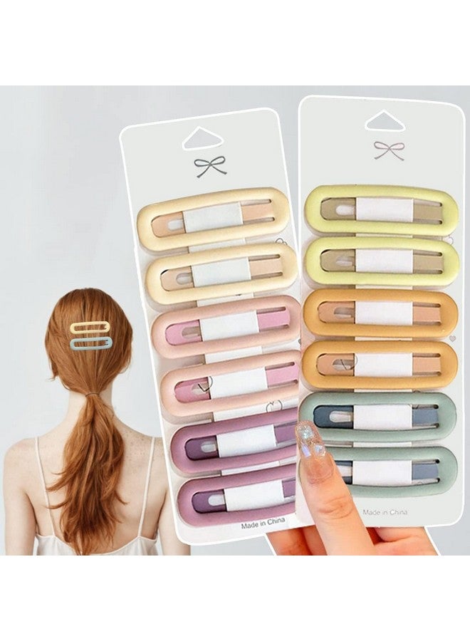 SUN Ring SUNRING 10Pcs Matte Snap Hair Clip Barrettes for Girls women，No Slip Cute Solid Candy Color 35Pcs Hair bobby pins Hair Accessories for girls women (Pack of 10, Multicolor) - Image 5