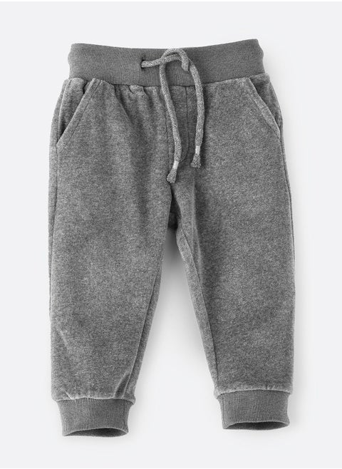 Solid knitted jogger