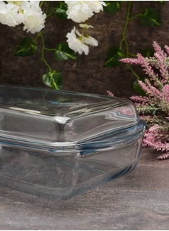 Borcam Rectangular Glass Casserole With Lid 2750 ml 33.9x19x7 cm  - Image 4