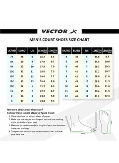 Vector X X Cs-2100 Synthetic Leather & Breathable Mesh Badminton & Tennis Court Shoes For Boys & Girls (Black-White, Size-5)  - Image 3
