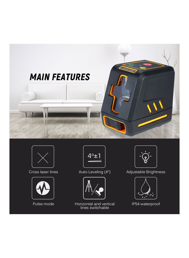 NIBEMINENT Auto-Levelling Laser Level Red Beam Black 13.5 x 8cm  - Image 5