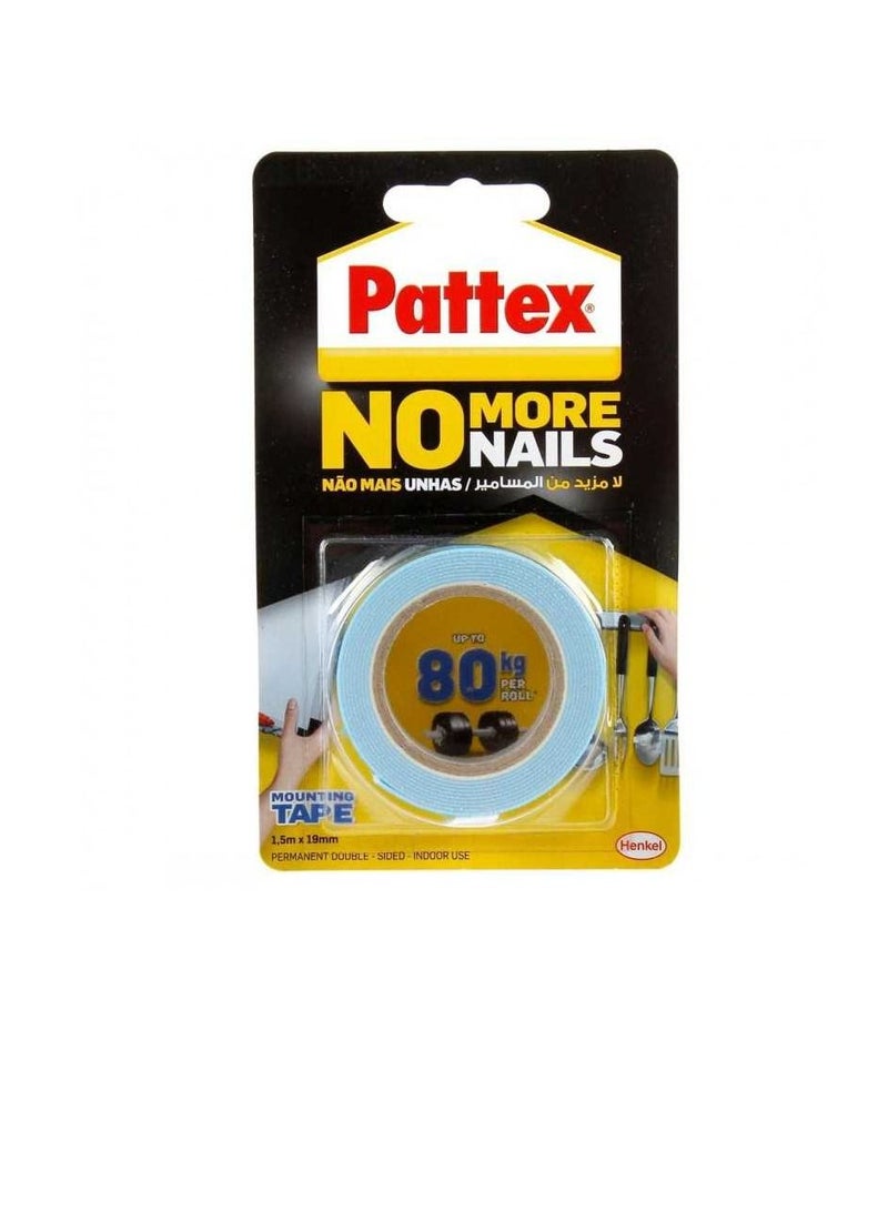 باتكس نو مور اظافر 80 كجم - شريط تركيب - (1،5 م × 19 ملم) - Image 1