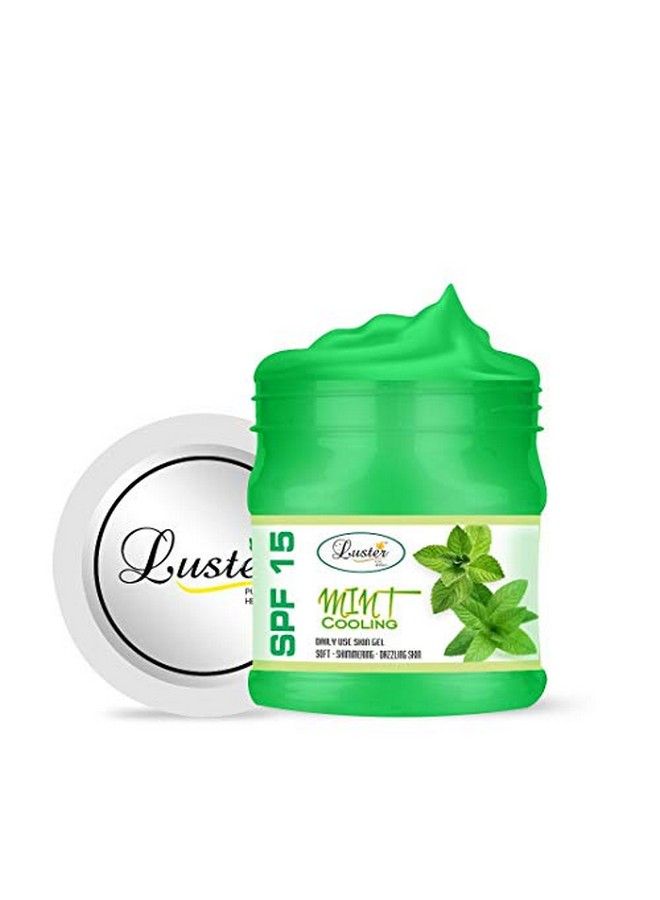 LUSTER Mint Cooling Skin Gel | Helps Dazzling Skin | Made With Natural Ingredients | Face & Body Massage Gel | Skin Gel For Dry Skin | For Women & Men | Paraben & Sulfate Free 500 Ml - Image 2
