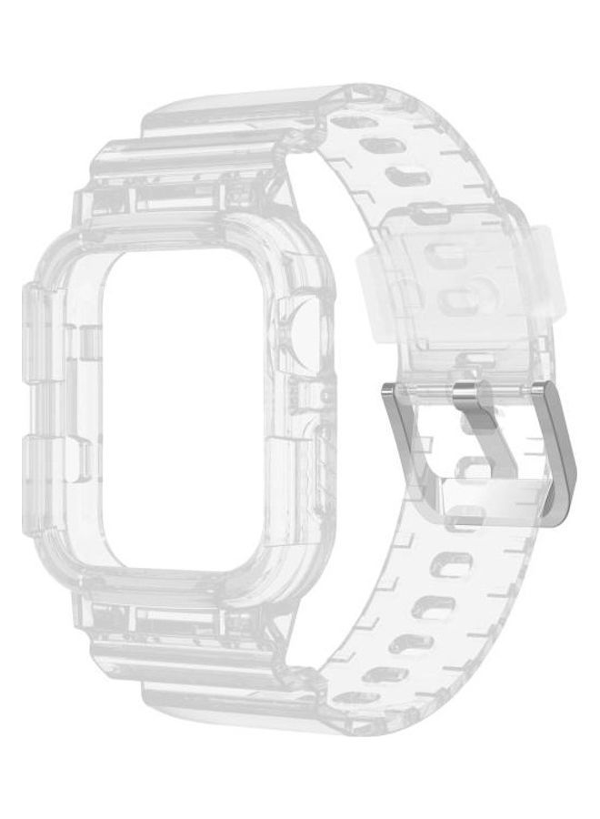 نيبمينينت سوار ساعة بديل بتصميم عرقي لسلسلة ساعات أبل 1/2/3/4/5/6/7/SE 42/44/45 مم Transparent - Image 1