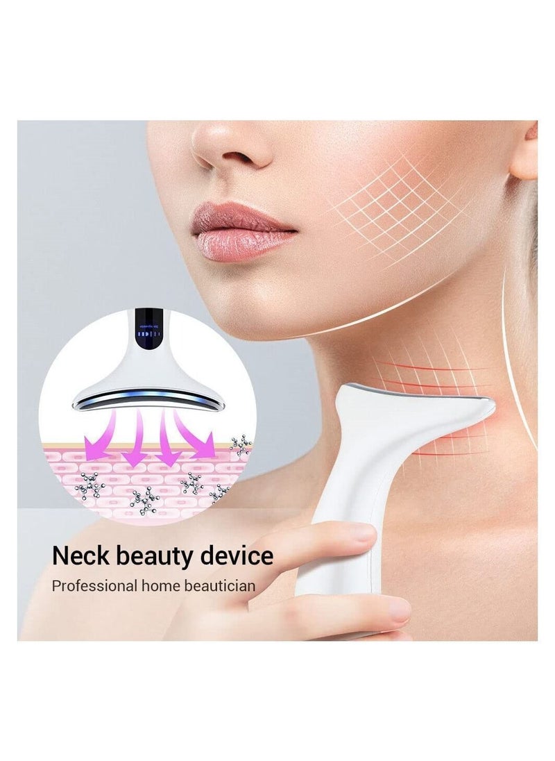 Y&D - Face and Neck Massager, Skin Rejuvenation Beauty Instrument, Vibration Facial Massage Device, with Rejuvenation, Anti-wrinkle Phototherapy Functions, for Lift Care - Image 1