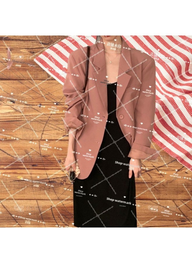 High-end Suit Jacket Women's  Spring New Korean Style Goddess Fan Simple Casual Elegant Top Trendy 