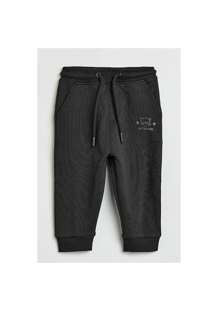 أر أند بي Print Detail Joggers with Drawstring Waist