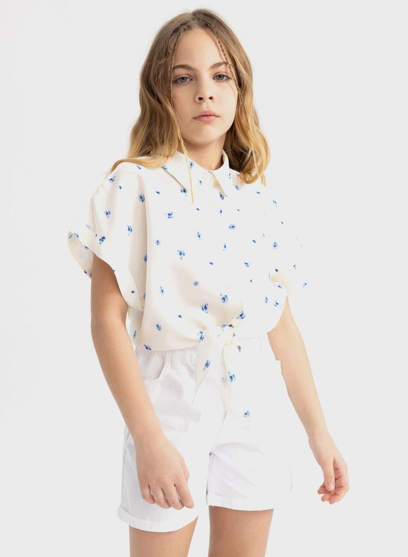 DeFacto Crop Short Sleeve Shirt - Image 3