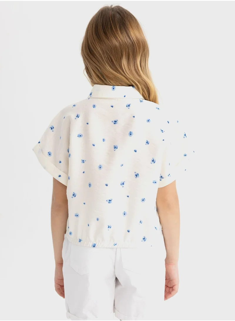 DeFacto Crop Short Sleeve Shirt