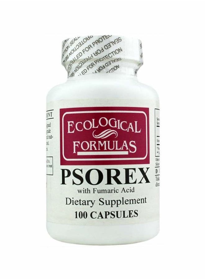 Ecological Formulas - Psorex with Fumaric Acid, White, 100 Count - Image 1