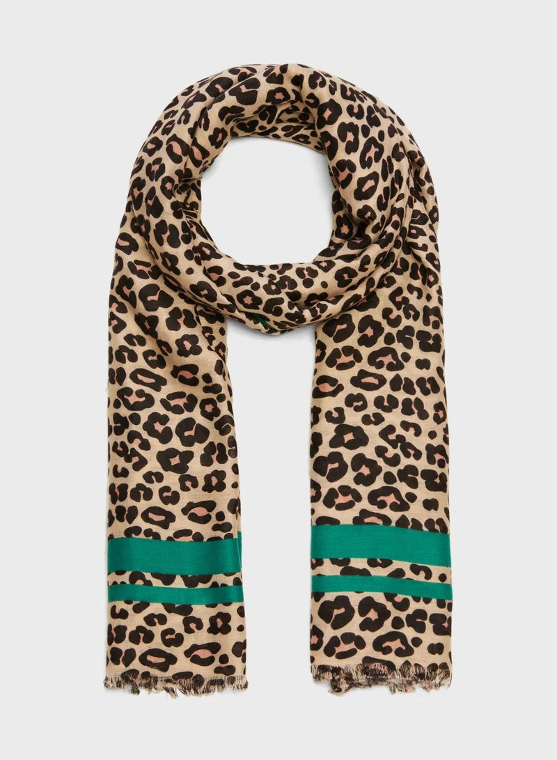 Ginger Animal Print Scarf