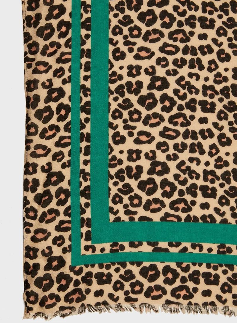 Ginger Animal Print Scarf