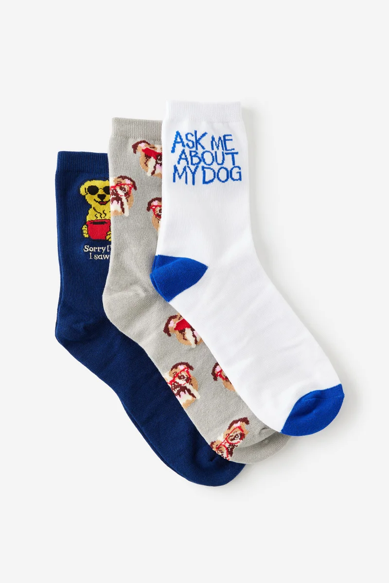 Typo 3 Pack Of Socks