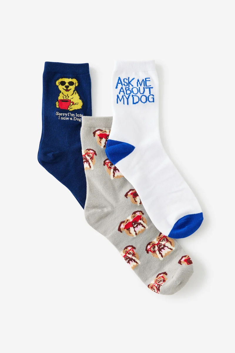 Typo 3 Pack Of Socks