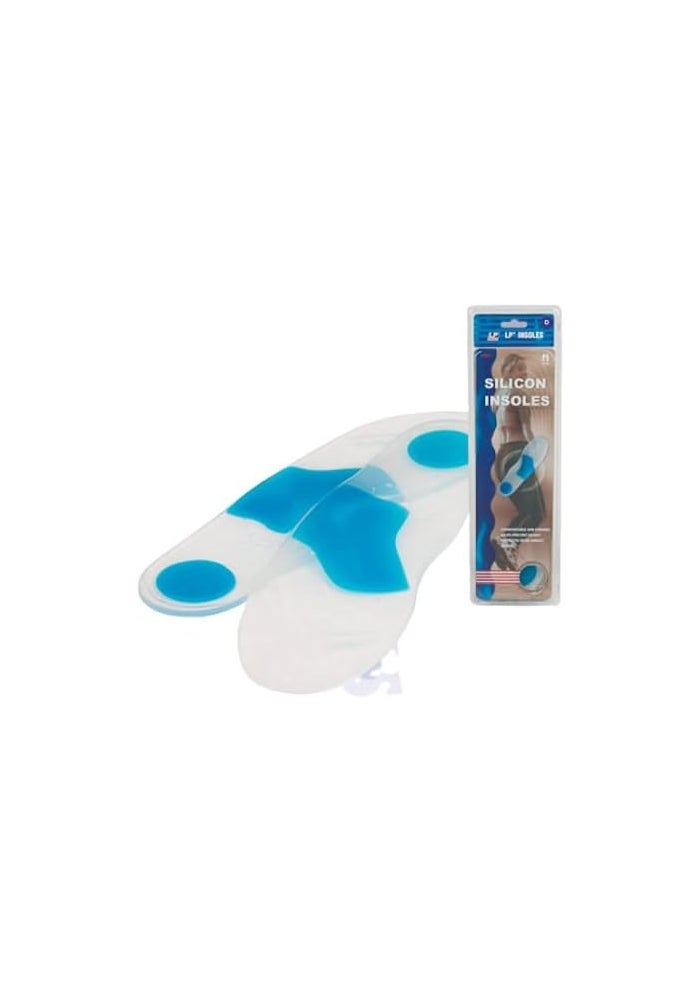 LP Support 321 Silicon Insole Pair, Blue/White - Image 1