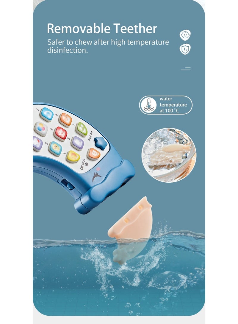 Children's music early education mobile phone toy educational and smart English bite-and-chew phone cartoon moon toy - Image 5