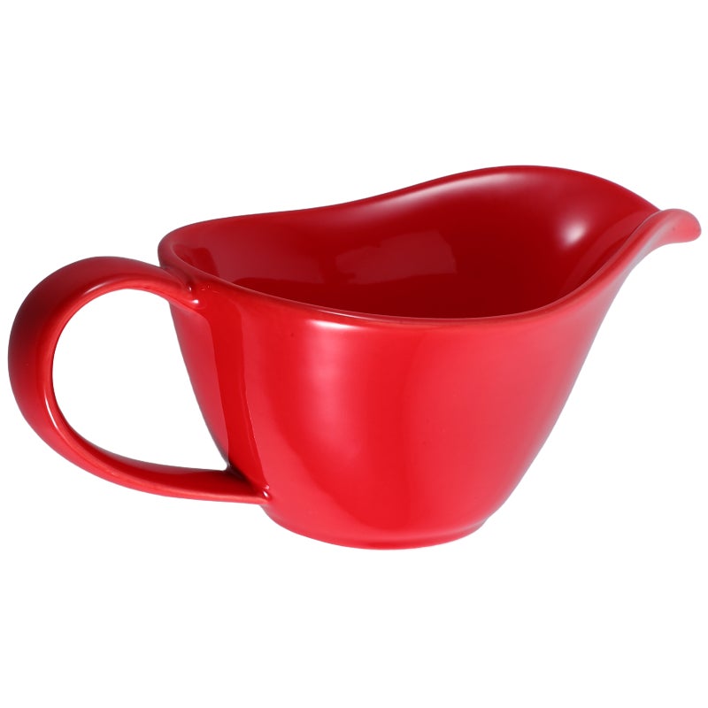 Spout Mixing Bowl Steak Sauce Bowl Porcelain Spout Bowl Handy Serving Bowl Drainage Cup - Image 5