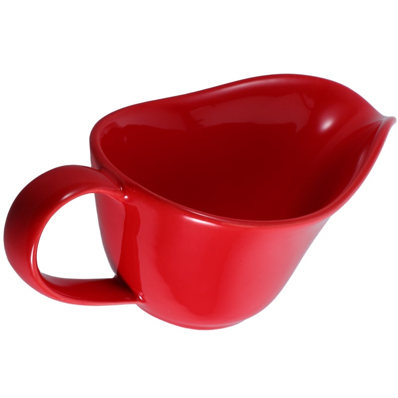 Spout Mixing Bowl Steak Sauce Bowl Porcelain Spout Bowl Handy Serving Bowl Drainage Cup - Image 4