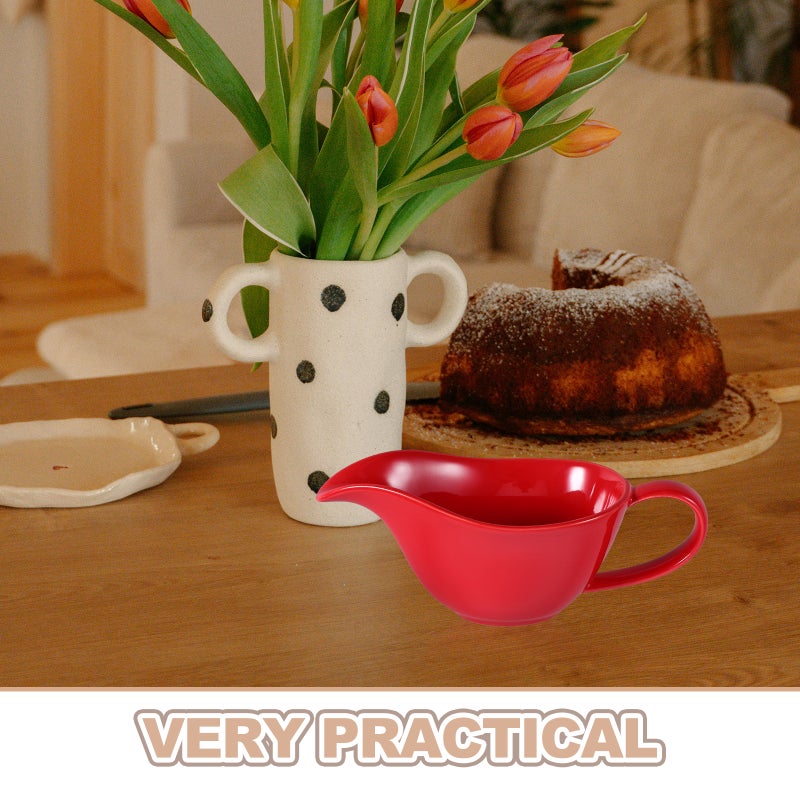 Spout Mixing Bowl Steak Sauce Bowl Porcelain Spout Bowl Handy Serving Bowl Drainage Cup - Image 2