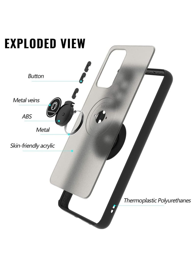 Case Compatible with iPhone 14 PRO Full Body Protective Case with 360° Magnetic Ring Kickstand for Car Anti-Fingerprint Shockproof Protective Case - GREEN - Image 2