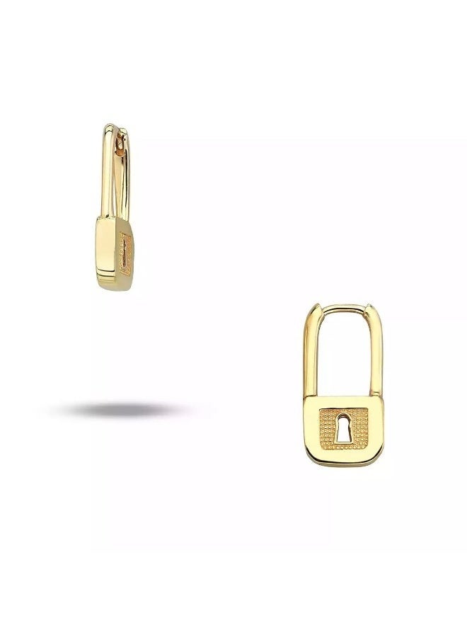 Ruby Art Gold 18K Pure Gold Women’s Earrings – Elegant Lightweight  - 4.89 Gram - Image 1