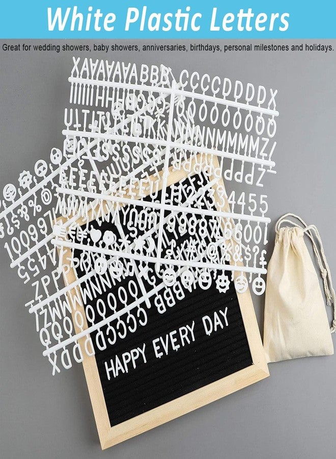OFIFO Double Sided Felt Letter Board With 889 Pre-Cut White Plastic Letters - 10 x 10 Home Decor Memo for Signage Message, Announcement, Wall Decor, Changeable Message - Image 4