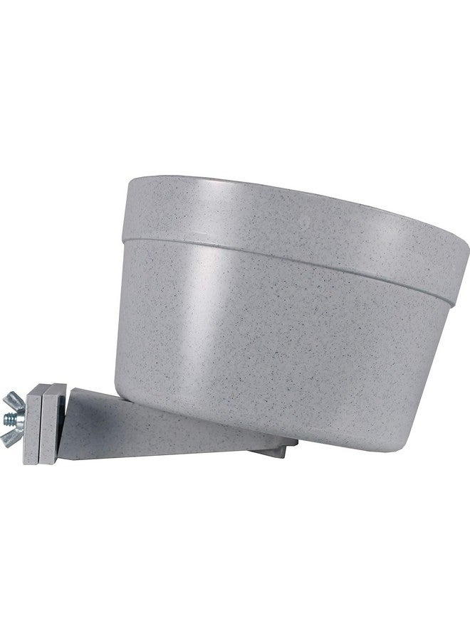 Lixit Kennel Cage Water Bowl Hanging - Non Spill Dog Crate Bowls - Durable Crate Water Bowl for Pets - Securely Attaches to Cage for Convenient Feeding and Drinking (40oz, Granite) - Image 2