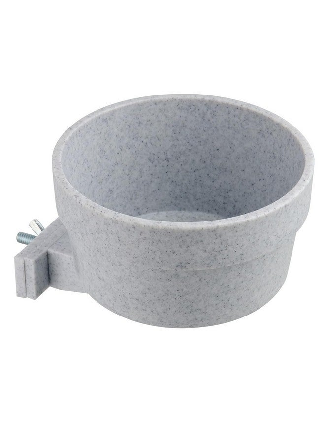 Lixit Kennel Cage Water Bowl Hanging - Non Spill Dog Crate Bowls - Durable Crate Water Bowl for Pets - Securely Attaches to Cage for Convenient Feeding and Drinking (40oz, Granite) - Image 3