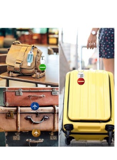 KASTWAVE 4 PCS Luggage Tags, Luggage Tags for Travel with Name ID Card, Anti-lost Tag, Multicolor Luggage Bag Labels Baggage Name Address Label Accessories with Screw Chain  - Image 2