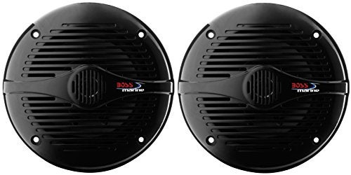 BOSS Audio Systems MR60B 65 Inch Marine Speakers Weatherproof 200 Watts of Power Per Pair 100 Watts Each Full Range 2 Way Sold In Pairs - Image 1